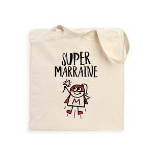 Totebag Super Marraine W - Naturel - Taille TU