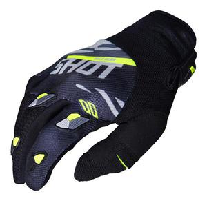 Gants cross Shot 2019 Contact Score - Noir Gris Neon Jaune 12 - XXL