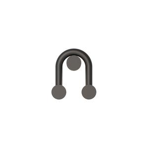 RIGOBERTA-Applique murale Super Courbée éclairage indirect H27cm Noir